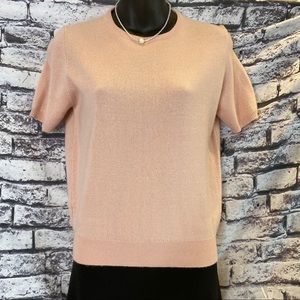 Neiman Marcus Short Sleeve Sweater